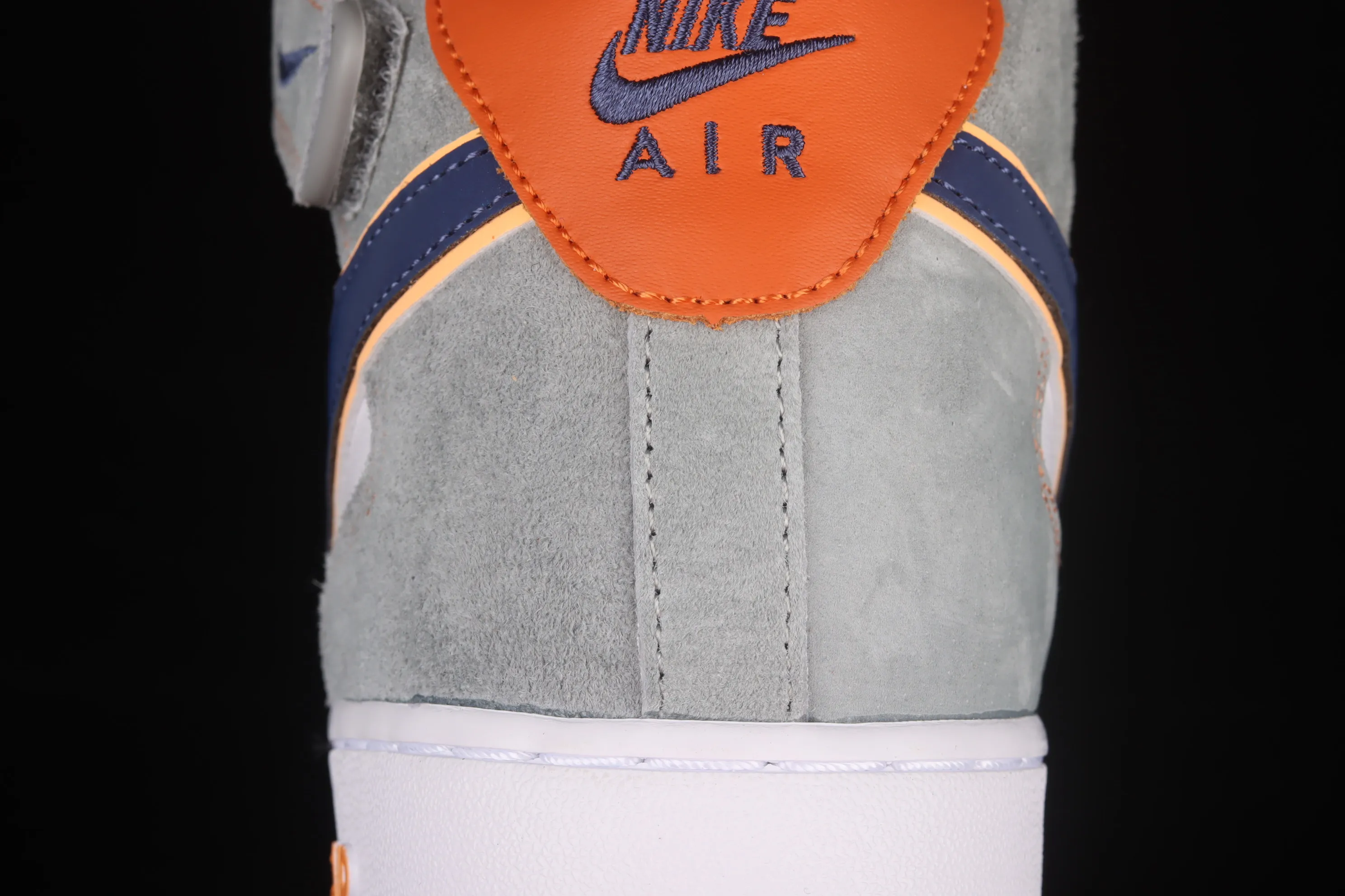All categories Nk Air Force 1 Air Force series Nk Air Force 1 Mid Air Force mid-top Nk Air Force 1'07 Mid gray blue orange suede Air Force One mid-top casual sneakers CQ5059-203